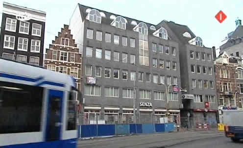 De plek waar hotel Polen afbrandde.