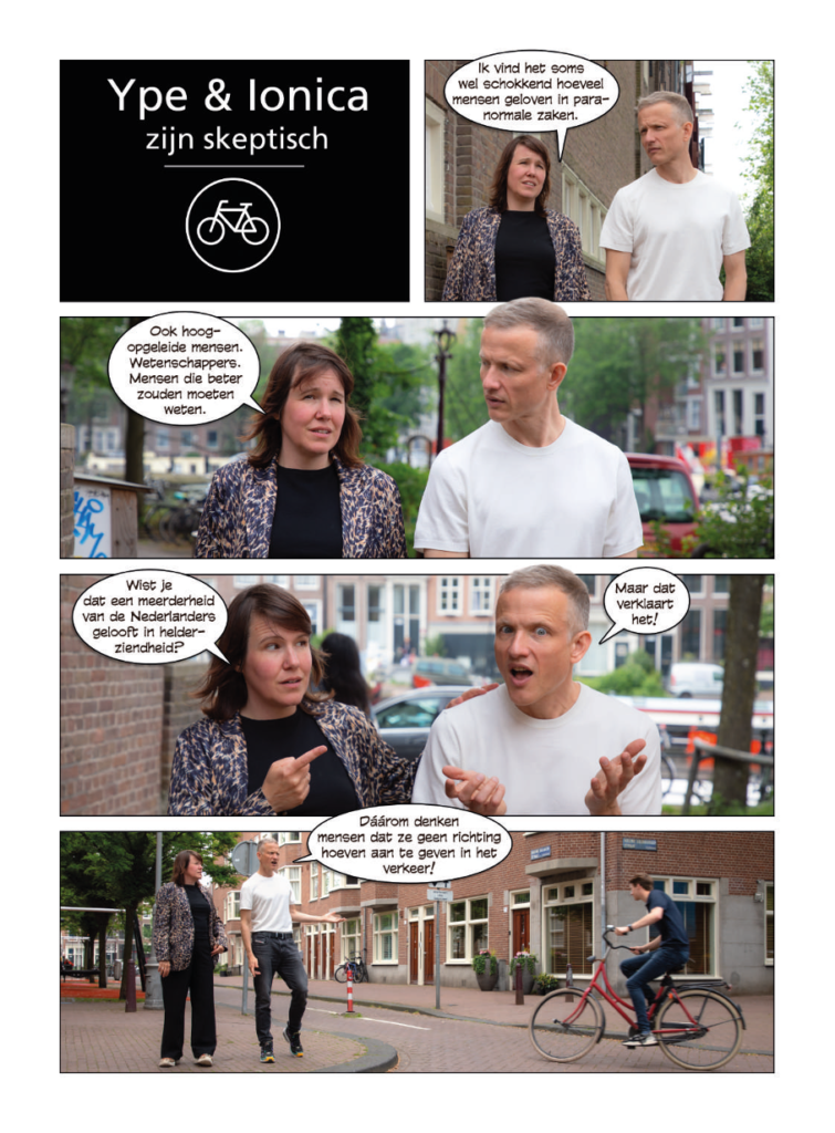 Skeptische fotostrip Ype & Ionica